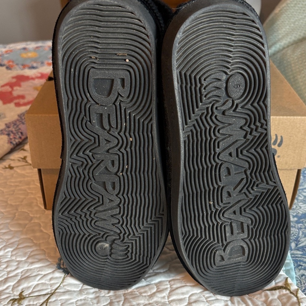BearPaw Black Knit Tall Winter Boots Size 9 - Picture 7 of 11